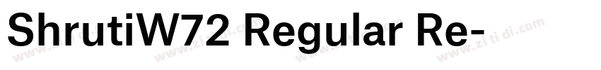 ShrutiW72 Regular Re字体转换